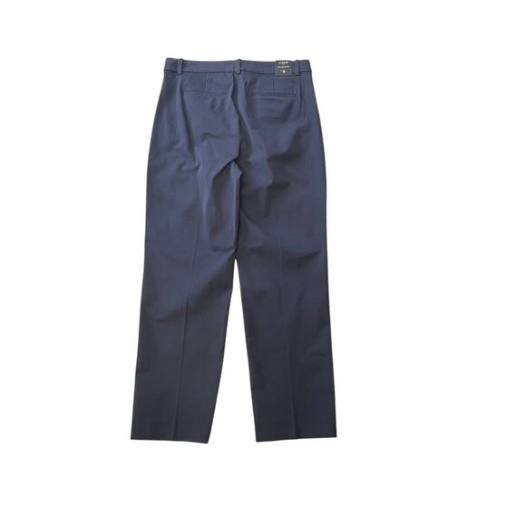 J.Crew Womens Navy Kallie Pant Size Medium Classic Fit Stretch Trousers - Picture 11 of 12